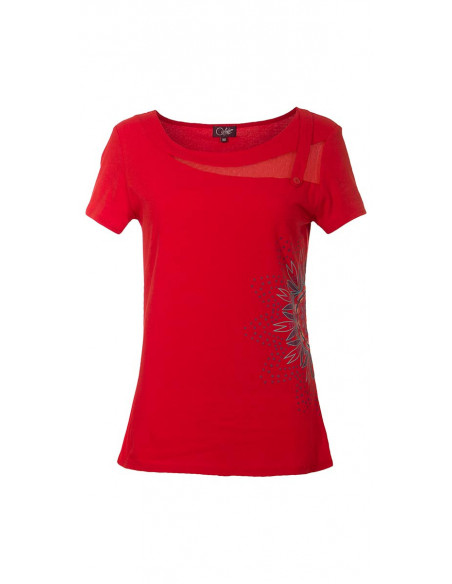 Tee shirt with short sleeves