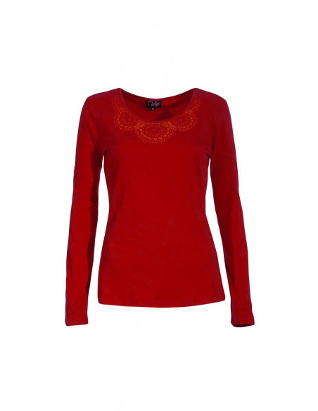 95% Cotton 5% Elastane tee shirt with long sleeves