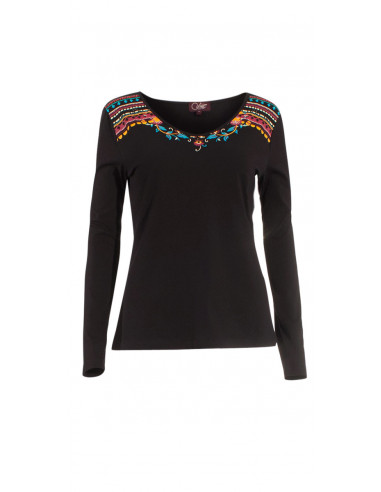 97% Cotton 3% Elastane printed tee shirt