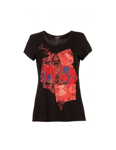 Tshirt 95% Viscose 5% Elasthanne Patch