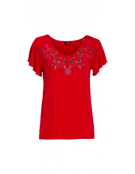 TShirt Manches Courtes Motif Imp