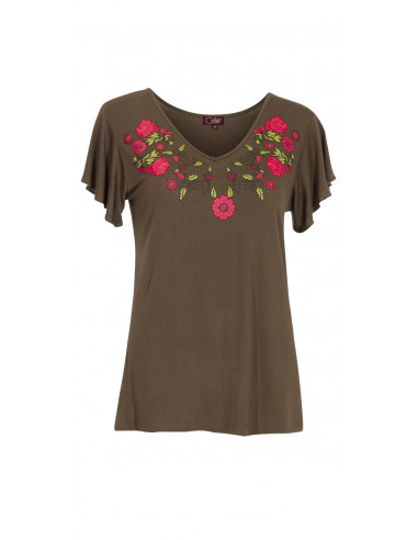 TShirt Manches Courtes Motif Imp