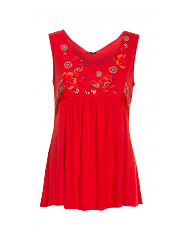 Tshirt Debardeur Motif Imprime