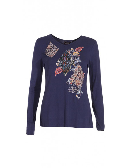 TShirt 95% Viscose 5% Elasthanne Patchs