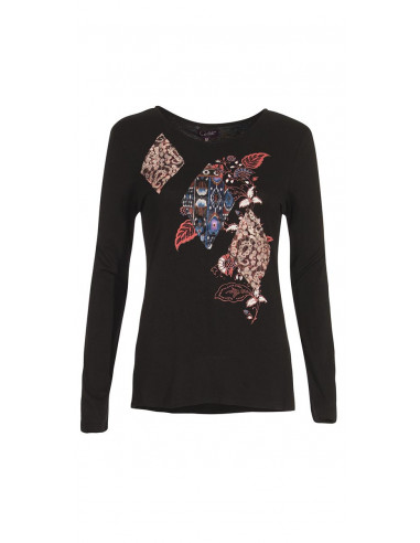 TShirt 95% Viscose 5% Elasthanne Patchs