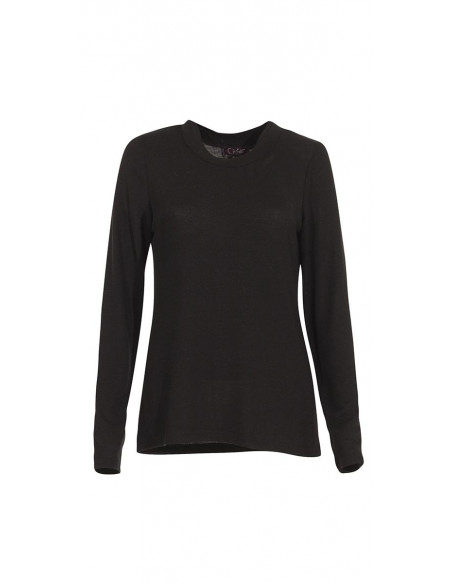 60% rayon 35% polyester 5% elastane tee shirt with place print