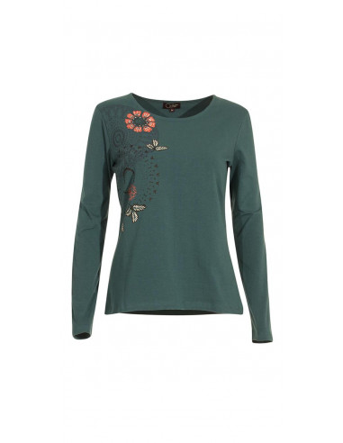 97% cotton 3% elastane tee shirt with place print