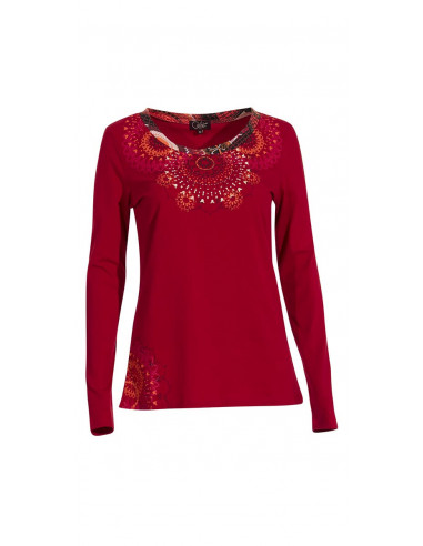 TShirt 97% Coton 3% Elasthanne Imprime