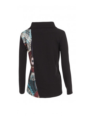 97% cotton 3% elastane tee shirt with bamako print