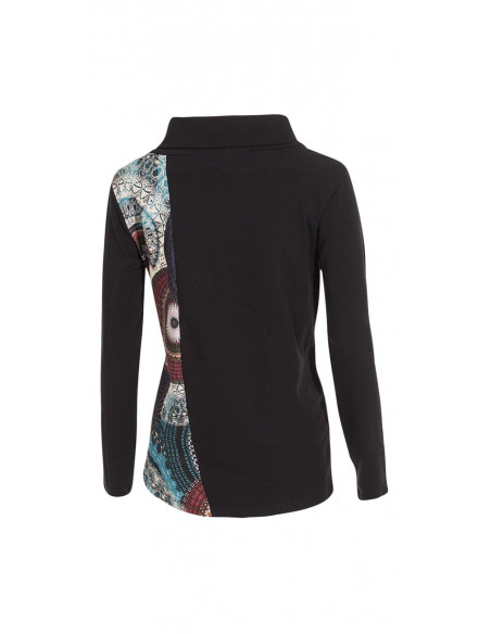 97% cotton 3% elastane tee shirt with bamako print