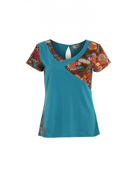 Tshirt 97% Coton 3% Elasthanne Imprime