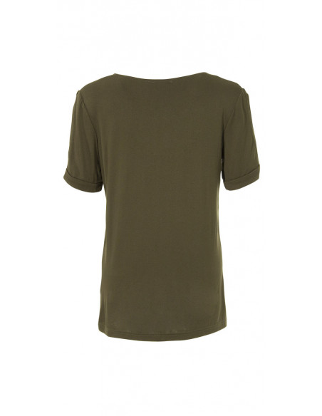 Tee Shirt 95% Viscose 5% Elasthanne Manc