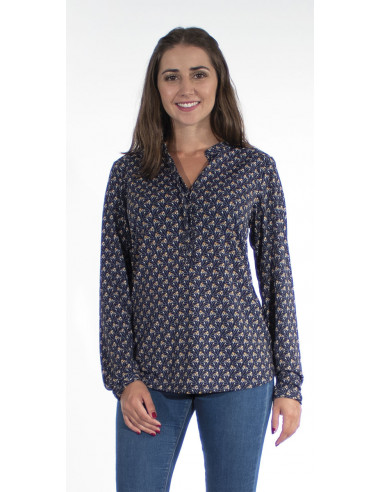 96% Polyester 4% Elasth Knitted Blouse