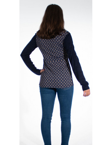 96% Polyester 4% Elasth Knitted Blouse