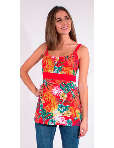 TShirt 97% Coton 3% Elasthanne Bretelles