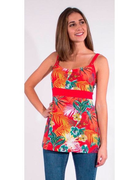 TShirt 97% Coton 3% Elasthanne Bretelles