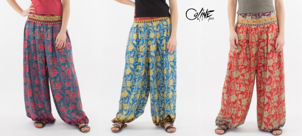 How can Coline help retailers find fashionable harem pants and pareos?