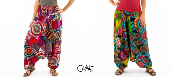 What are the advantages of cotton harem pants and pareos?