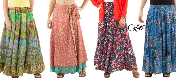 How to Wear a Long Indian Skirt and with What? Advice for Your Clients