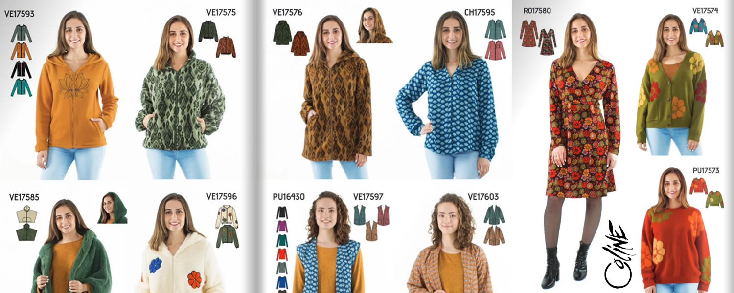 Boost your shop with our bohemian autumn-winter clothes from the Coline collection